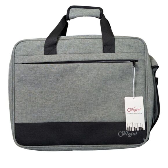 Snigjat New Laptop Bag Tablet Sleeve Musician Keyboard Case Grey w/Tags - Picture 1 of 5